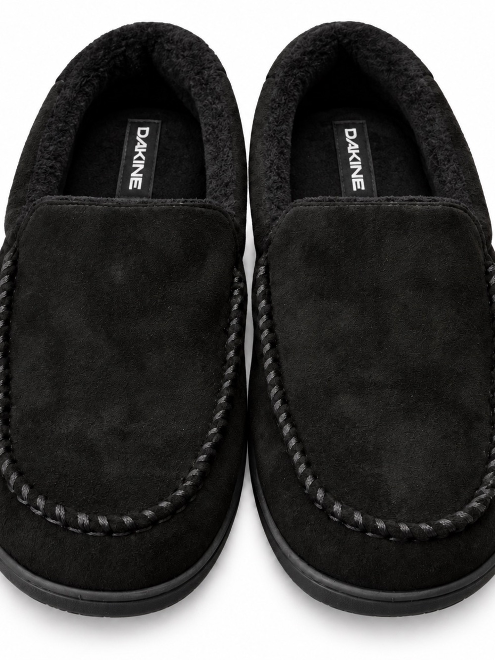 DAKINE Men’s Black Moccasin Slippers – Size L 11–12